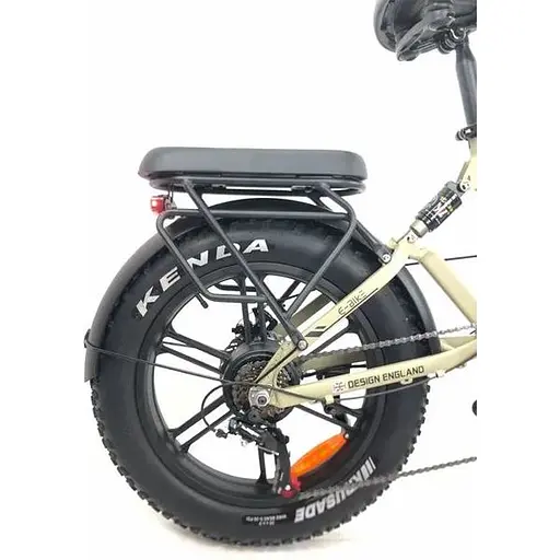 Электровелосипед Trigo фетбайк 20 дюймов 1200W 48V 24Ah бежевый - фото 11