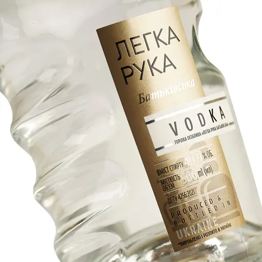 Горілка особлива Легка Рука Батьківська, 40%, 0,5 л - фото 6