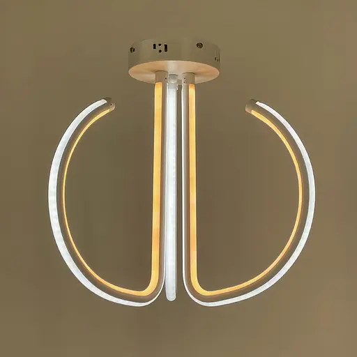 Потолочная белая LED люстра на три завитка Ст. 9979/3 | Line F - фото 4