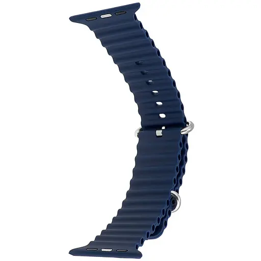 Ремешок Apple Watch Silicone Ocean Band Ultra 42/44/45/46/49 мм Dark Синий - фото 1