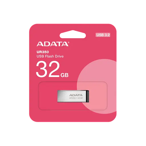 Флеш-накопитель ADATA USB 3.2 UR 350 32Gb Серебристый/черный - фото 2