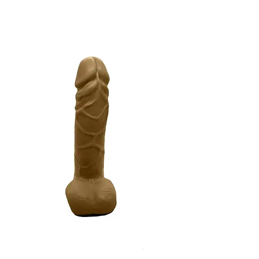 Крафтовое мыло член с присоской Чистий Кайф Brown Size M - фото 3