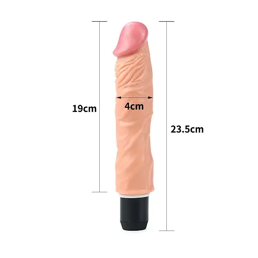 Реалістичний вібратор Lovetoy Reel Feel Flexi 23.5 см тілесний - фото 6