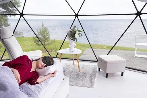 Подарунковий набір Чумацький Шлях: шовкова маска + шовкова резинка для волосся розмір L Чорний (1222-02) - фото 4