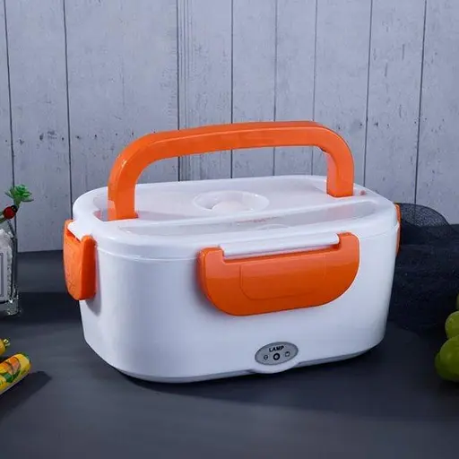Электрический ланч-бокс контейнер Electronic Lunchbox YS 001 40 W с подогревом термос для еды оранжевый - фото 2