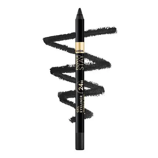Гелевий олівець для очей Avon Power Stay 24-Hour Gel Eyeliner Black/Чорний 1.2 г - фото 2
