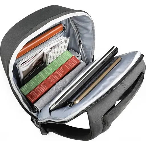 Рюкзак міський офисний Tigernu T-B3595 19л з USB для ноутбука 15.6" Black Grey (17053) - фото 5