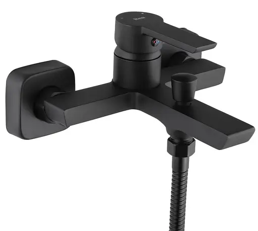 Змішувач для ванни Rea Argus black настінний з виливом REA-B6407 Чорний матовий - фото 2