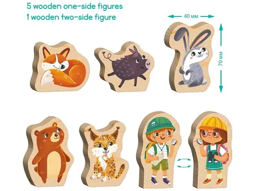 Пазл DoDo Кто живет в лесу 16 элементов - фото 4