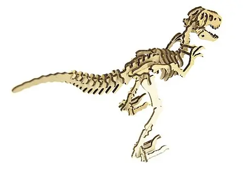 Дерев'яний конструктор динозавр ВЕЛОЦИРАПТОР - фото 2