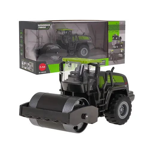 Трактор с катком с металлическими элементами и подвижными частями для детей