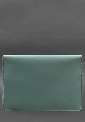 Кожаный чехол-конверт BlankNote на магнитах для ноутбука Универсальный Бирюзовый - фото 3