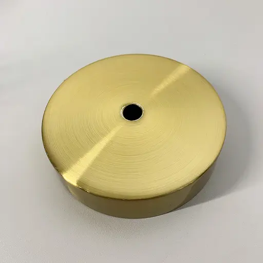 Одинарная круглая потолочная основа в цвете латунь | Line F | Арт. BASE 1 AB - фото 1