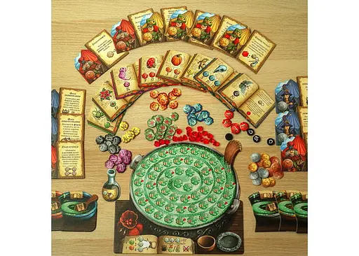 Настольная игра YELLOWBOX Шарлатаны из Кведлинбурга. Ведьмы-травницы (The Quacks of Quedlinburg. The Herb Witches) (укр.) (ПК002) - фото 3