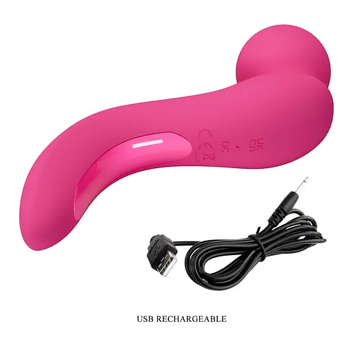 Вібромасажер Pretty Love Lois 14.2 см (рожевий) - фото 19