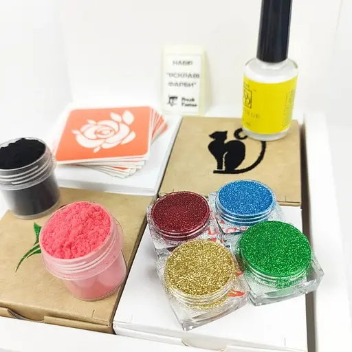 Подарунковий набір для біо-тату Яскраві фарби gift-set-jaskravi-farbi - фото 4