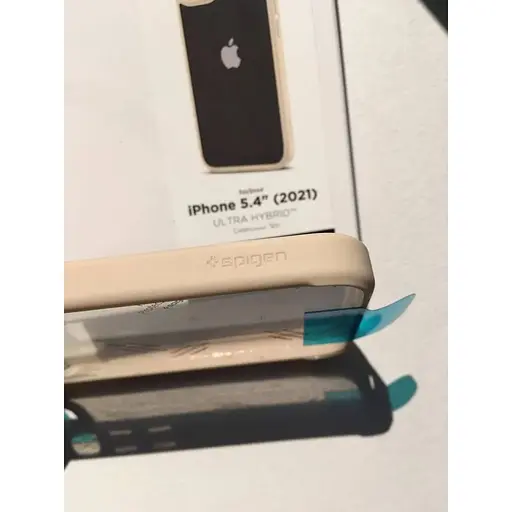 Оригинальный противоударный чехол Spigen Ultra Hybrid для iPhone 13 Mini Sand Baige (ACS03321) Прозрачный - фото 7