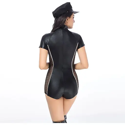 Эротический костюм полицейской JSY Суровая Лекси One Size Black - фото 2