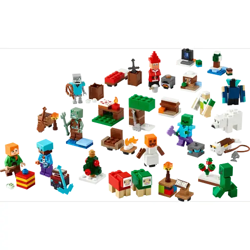 Конструктор LEGO Minecraft Адвент календарь 2025 деталей 300 (21280) - фото 9