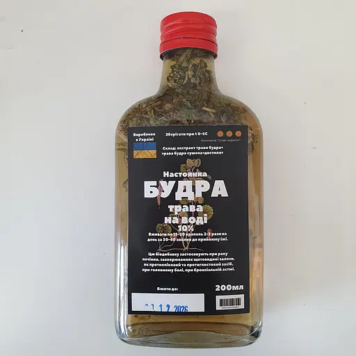 Водна настоянка на траві будра 200 мл - фото 1