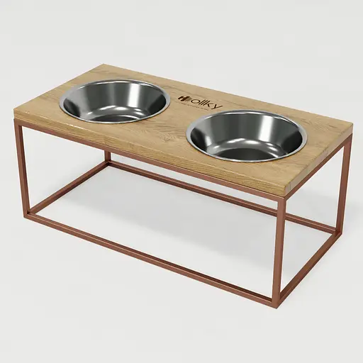 Hollky Base XL20 — миски на підставці для великих собак (2 × 1,8 л) - фото 2