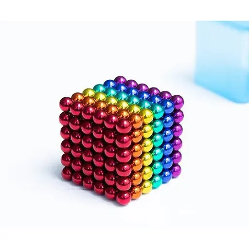 Магнітна розвивальна іграшка кульки на магніті NeoCube кольоровий 5  мм - фото 4