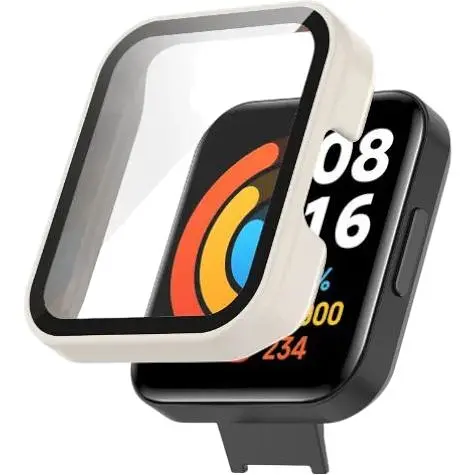 Чехол-накладка DK Пластик Gloss Glass Full Cover для Xiaomi Redmi Watch 2 Lite (ivory)