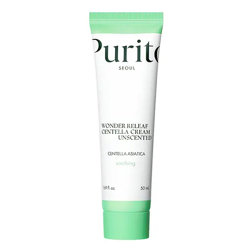 Крем с центелой без запаха Seoul Wonder Releaf Centella Cream Unscented PURITO 50 мл - фото 1