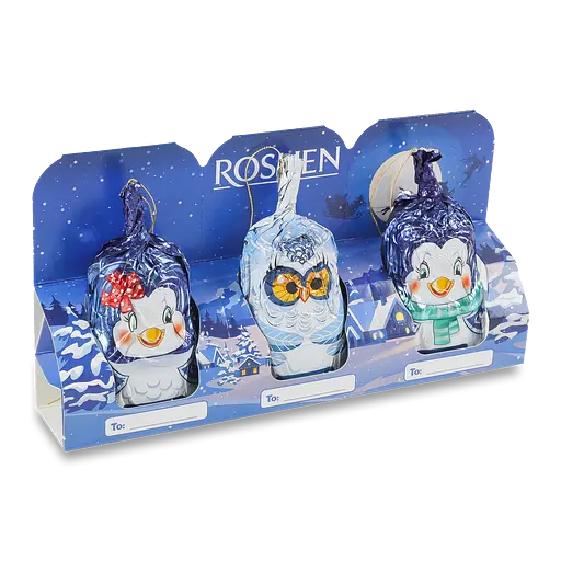 Фігури з молочного шоколаду Зимові друзі Roshen 3х20 г - фото 2