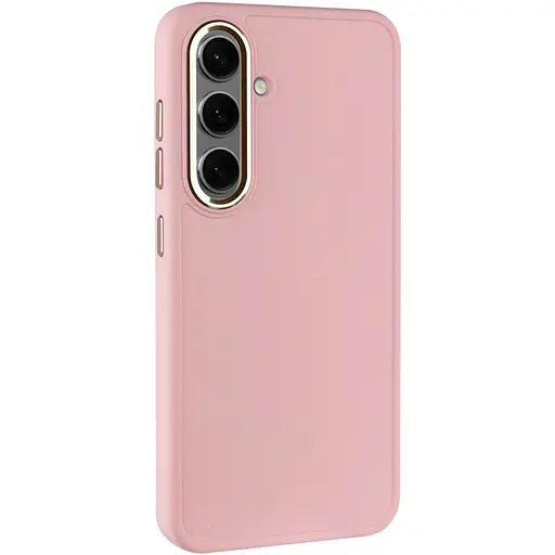 Чохол Epik TPU Bonbon Metal Style для Samsung Galaxy S24+/S25+ Рожевий/Light pink