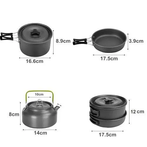 Набір туристичного посуду Ranger Prius Lux 9 предметів + чохол - фото 9