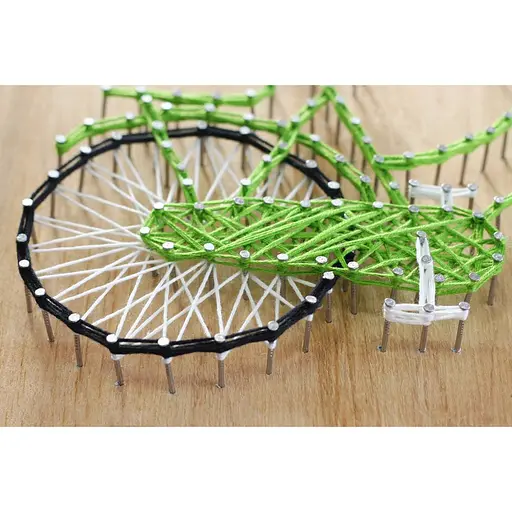 Набор стринг-арт Велосипед ABC-011 деревянная основа - фото 5