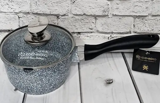 Сотейник ковш Edenberg EB-8043 із гранітним покриттям із кришкою 1.3 л - фото 3