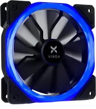 Вентилятор Vinga LED FAN-01 BLUE Black