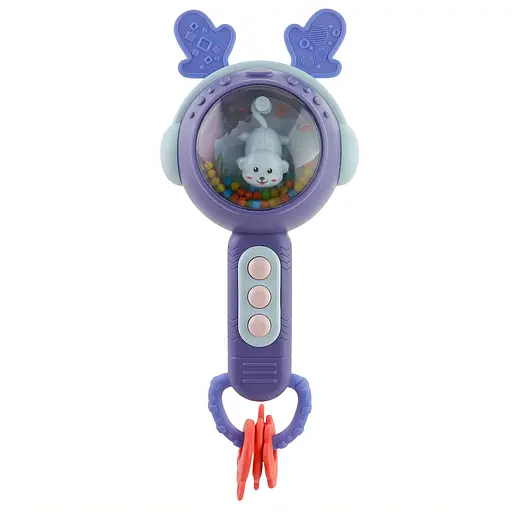 Інтерактивне брязкальце M 608 з мелодіями, тваринами та світлом, фіолетового кольору
