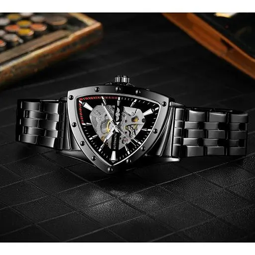 Часы мужские наручные Winner Future (Черные) - фото 5