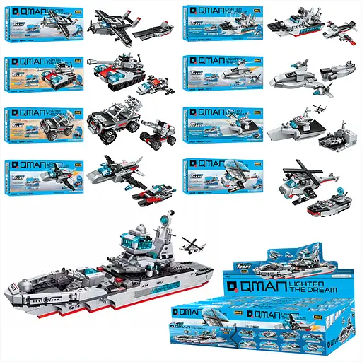 Конструктор Qman Військовий транспорт, від 71 деталі, (В асортименті) - фото 2