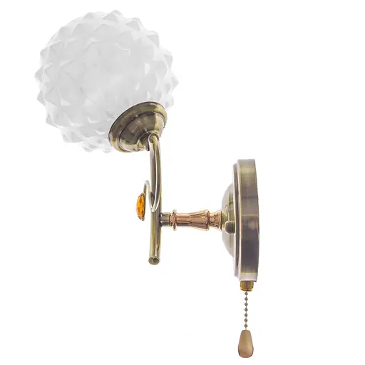 Бра Brille LK-576W/1 настінне накладне класичне E27 AB - фото 5