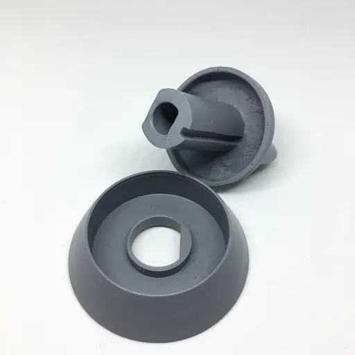 Ручка регулировка + лимб для плиты Ardo A5540G6, A5640G6, C6640G6, A554VG6, общая длина 54 мм, серая, 326158500 - фото 6