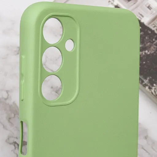 Чохол Silicone Cover Lakshmi Full Camera (A) для Samsung Galaxy M34 5G Зелений / Pistachio - фото 5