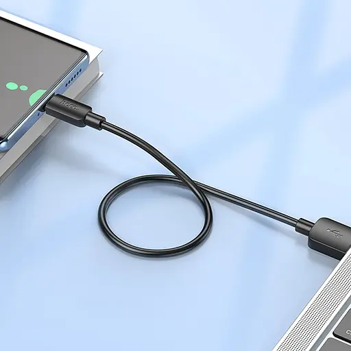 Дата кабель Hoco X96 Hyper USB to Type-C 27W (0.25m) Black - фото 3