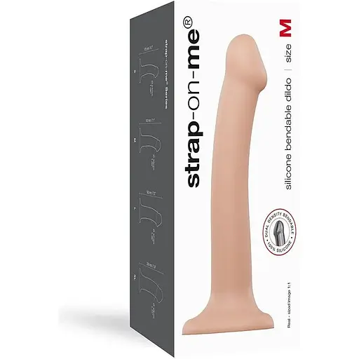 Насадка для страпона Strap-On-Me Dual Density Dildo Flesh M - фото 4
