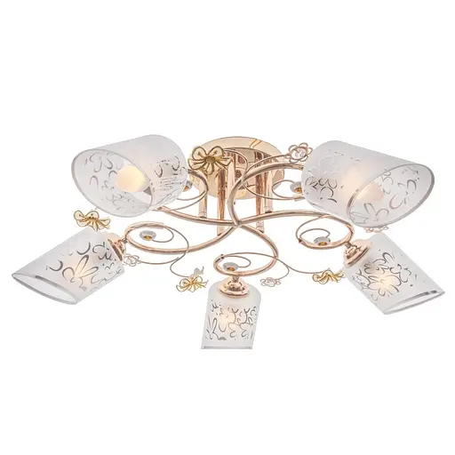 Люстра стельова Brille E27 60W G (LK-583C/5) - фото 3