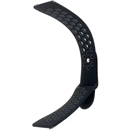 Ремешок Nike Sport 22 мм Watch Gear S3/Xiaomi Amazfit Черный/Серый S - фото 1