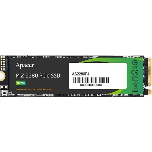 Накопичувач SSD Apacer m.2 NVMe 512GB PCIe 3.0 480 500 (AP512GAS2280P4) - фото 1