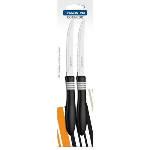 Набір ножів для стейку Tramontina Cor&Cor Black 127 мм 2 шт. (23450/205) - фото 2
