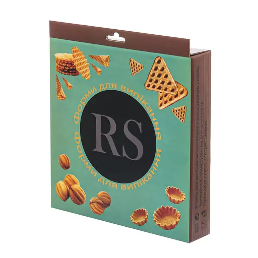 Орешница форма для выпечки орешков на 12 половинок орехов со съемными ручками RS в подарочной коробке Серый 88096 - фото 10