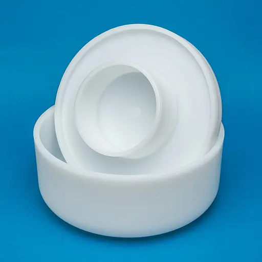 Форма для виготовлення твердого та м'якого сиру з поршнем важка Ø 22 см на 2.3 кг сиру, Kitchette Білий 85132 - фото 9