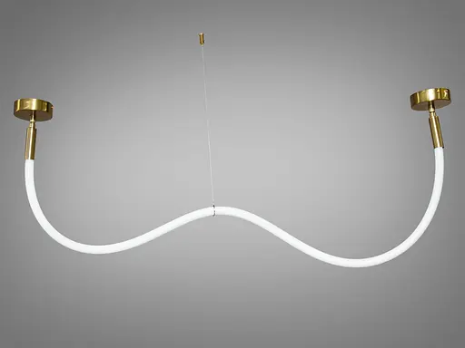 Сучасна світлодіодна люстра шланг потужністю 17 Вт, бронза - фото 1