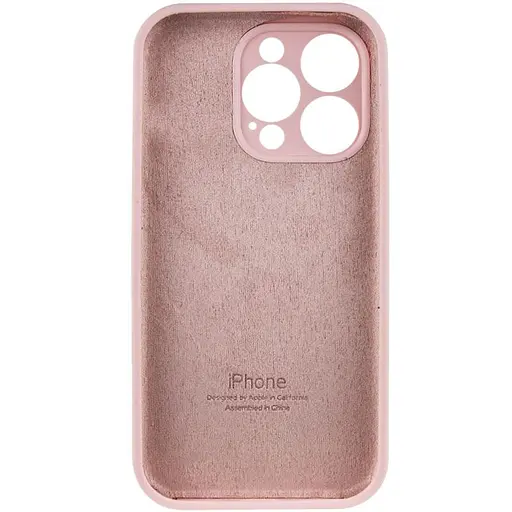 Чехол Epik Silicone Case Full Camera Protective AA для Apple iPhone 13 Pro Max 6.7 Розовый/Chalk Pink - фото 4
